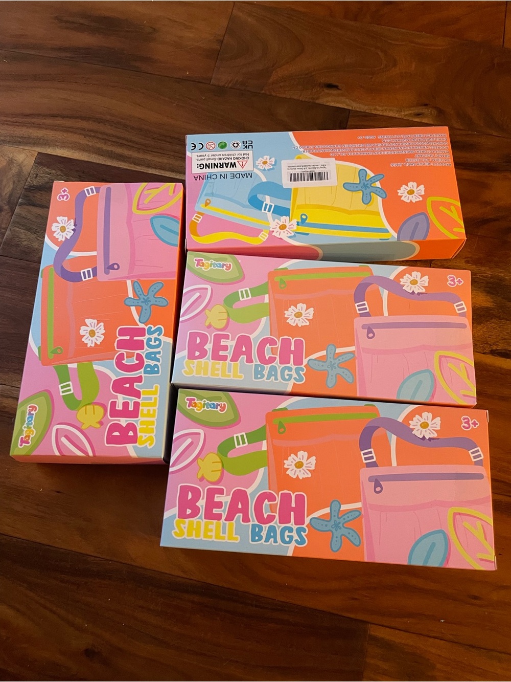 12 Kids Beach Shell Bags NWT